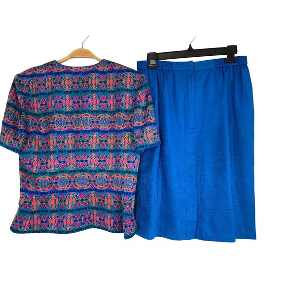 Safe Silk Adrianna Papell Womens 2-Piece Silk Skirt Set Size 8 RHH10562 Lined - Picture 12 of 12